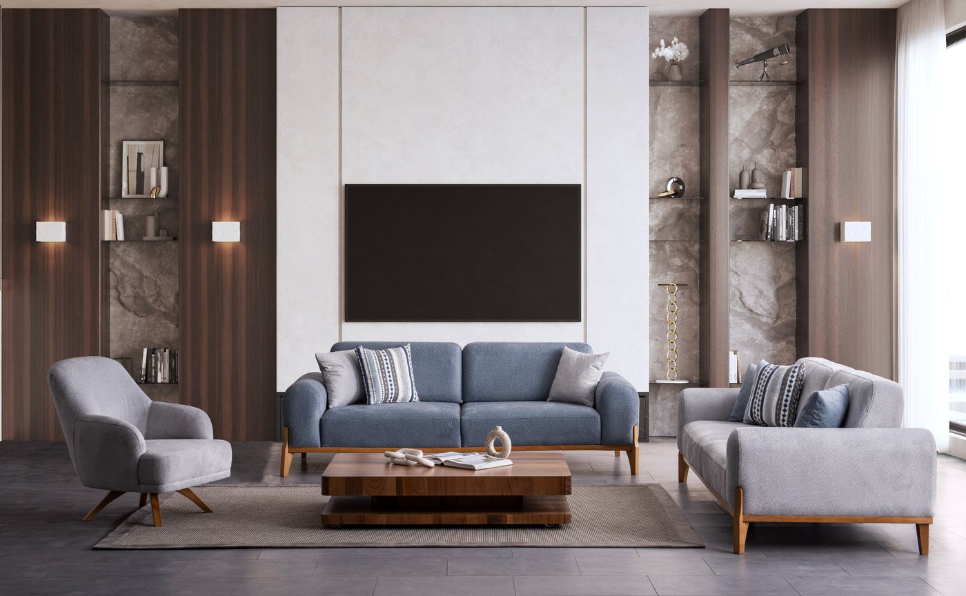 Puffy sofa sets set