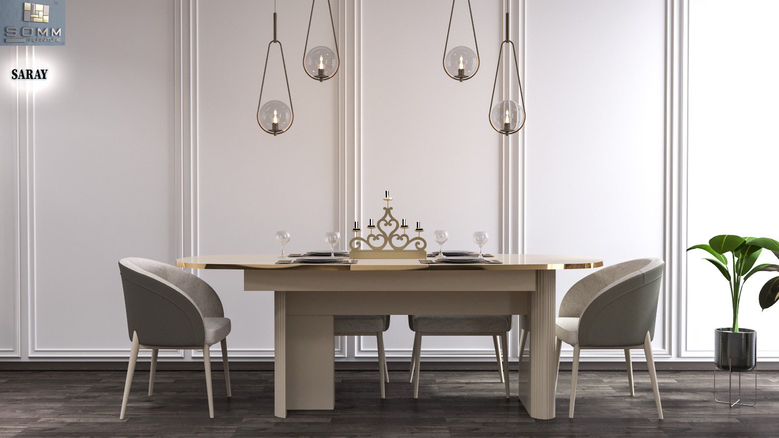 Turkish dining room set from Liman Trade's İnegöl sourcing network